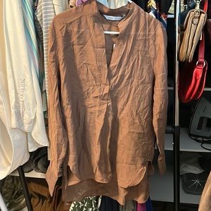 Brown Zara NWT Top! Slightly sheer